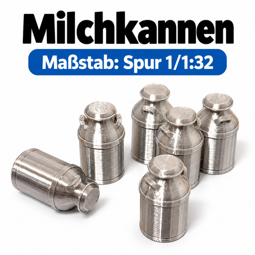 Spur 6x milchkannen - 1/1:32,